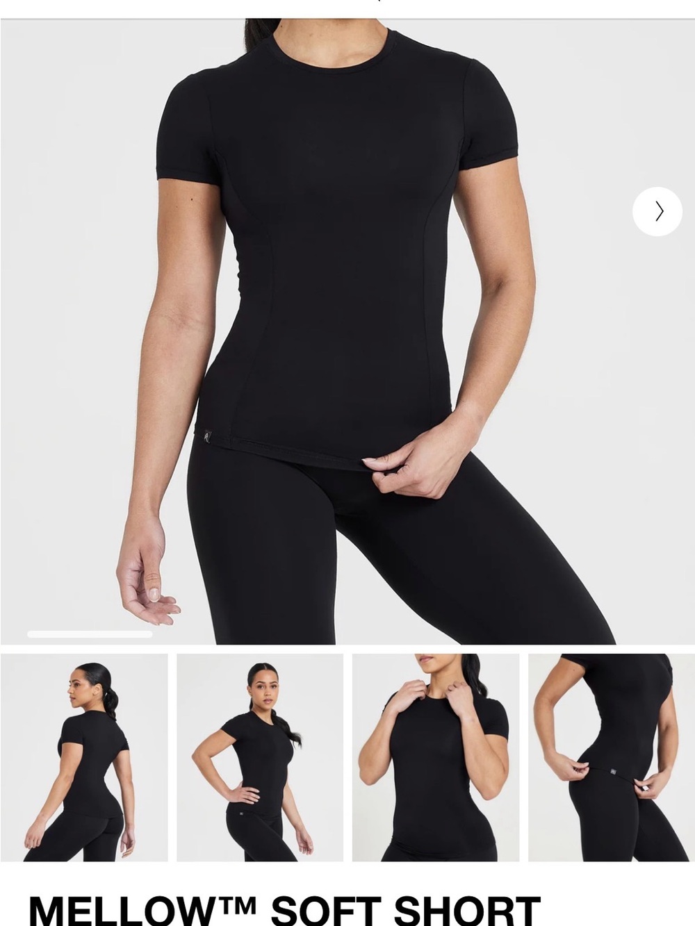 Oner Active Mellow Soft Short Sleeve Tee - Black